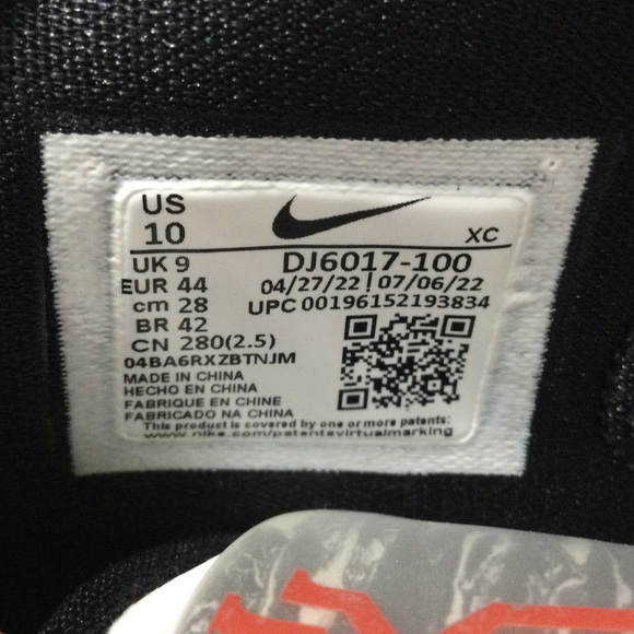 Men's Nike Air Zoom Kyrie 8 Basketball Shoes University Red & Black Size 10 - Picture 8 of 8